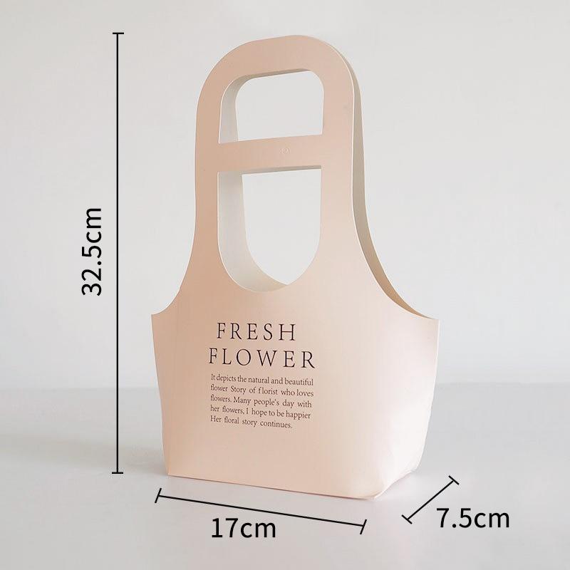 Verpackung Blumenbox Rosenverpackung Handheld Wasserdicht Kraftpapiertüte Hochzeitsdekoration Geschenktüte Straußverpackungstüte