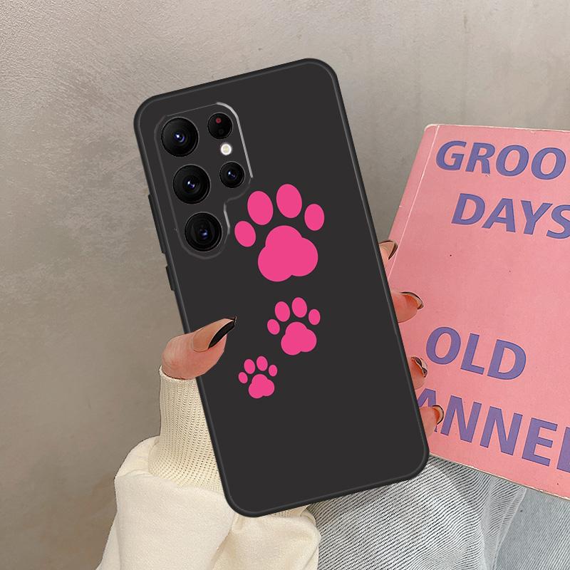 Dog Paw Case For Samsung Galaxy S21 S22 S23 S24 S25 Ultra S9 S10 S25 Plus S20 FE S25 FE Cover Coque