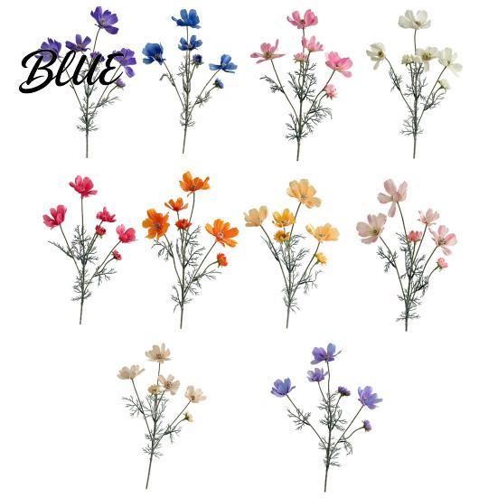 Long Lasting Floral Realistic Maintenance Cosmos Stem Flowers Decor Artificial Faux Fake Free Flowers for Dining Table Centerpieces Wedding