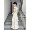 Floral Suspender Dress Children's Summer New Temperament Waist Pear-shaped Body Long Dress Small Flying Sleeves