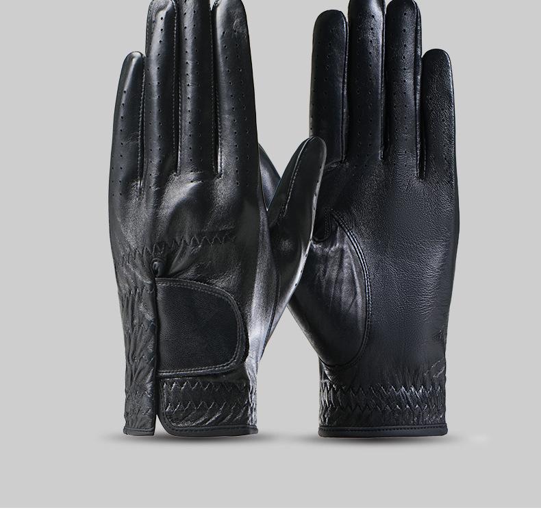 Unisex Schaffell Golfhandschuh - Echtes Leder, Rutschfest, Weich, Bequem, Atmungsaktiv, Flexibel & Strapazierfähig.
