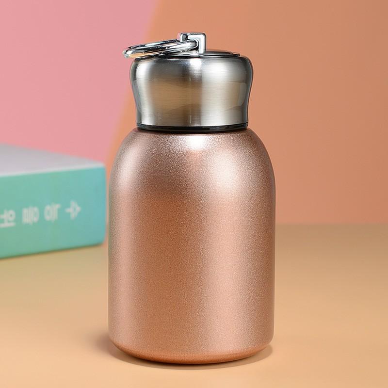 Compact 300ml Stainless Steel Insulated Travel Mug With Handle - Lightweight Cup Office Gym Car Daily Use