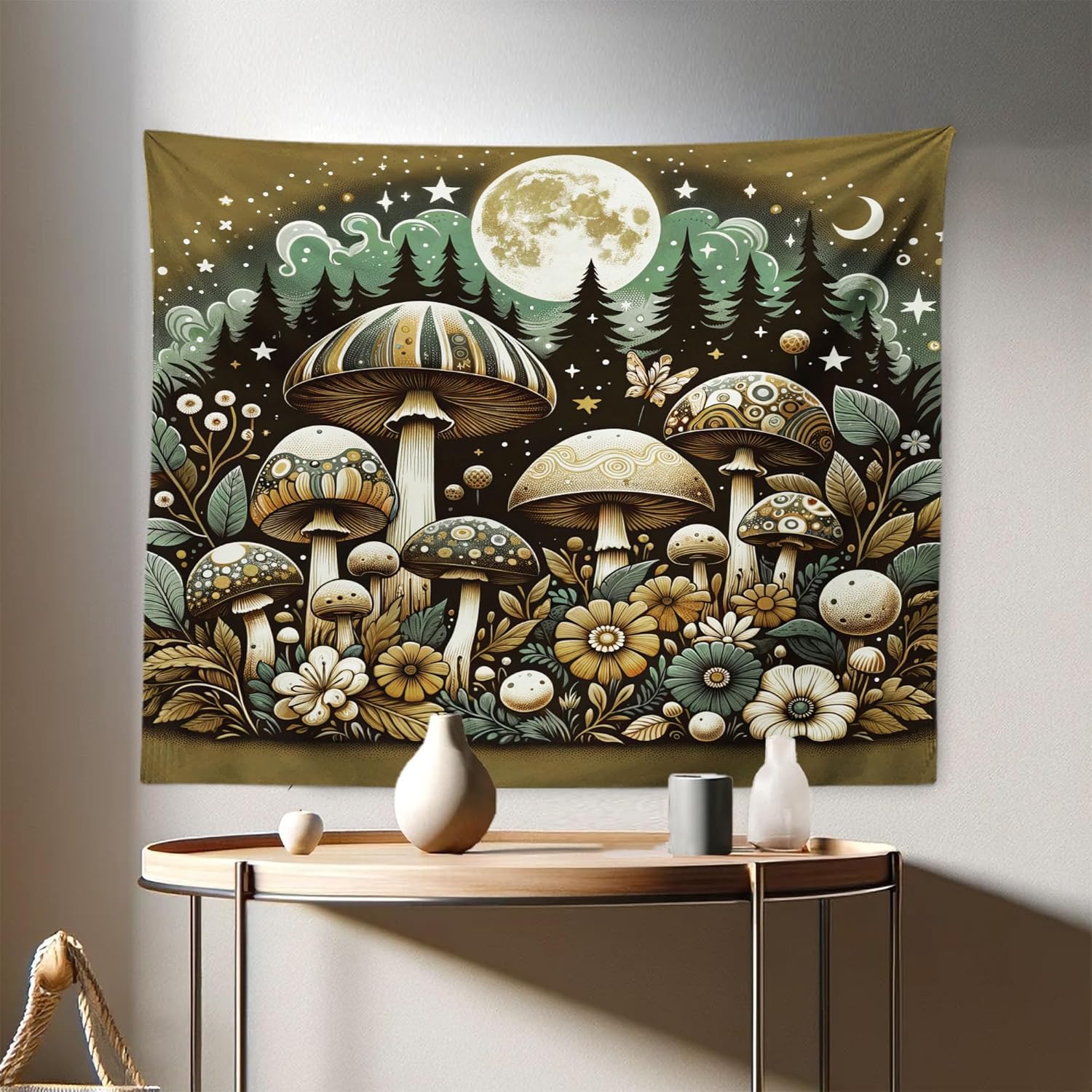 

Trippy TapestryPsychedelic Frog with Tie Dye Effect Esoteric Eye Lotus Floral MandalaWall Hanging for Bedroom Living Room Dorm 74x94cm(29x37in)
