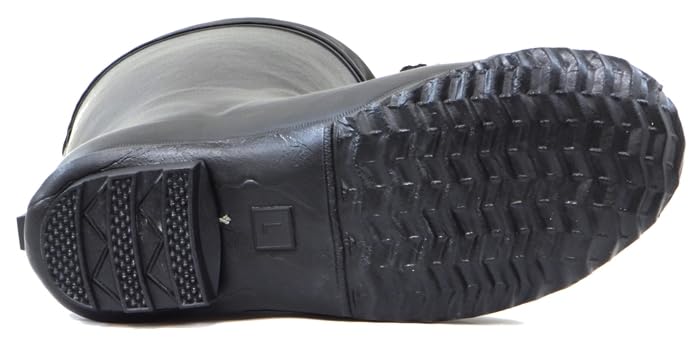 Rikioh Safety Shoes, Alkali-Resistant Rubber Boots, S235, Men's, Black, LL