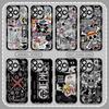 Japanese Anime L-Luffys LOGO Case For iPhone 16 15 14 13 12 11 Mini Pro Max X XR XSMax 7 8 Plus SE20 Ones Pieces Clear Cover