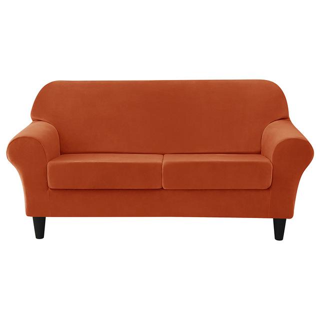 Soft Velvet European Sofa Cover With Seat Cushion Pad Covers For Living Space Home Spandex Fabric Stretch Armchair Couch Furniture Protector