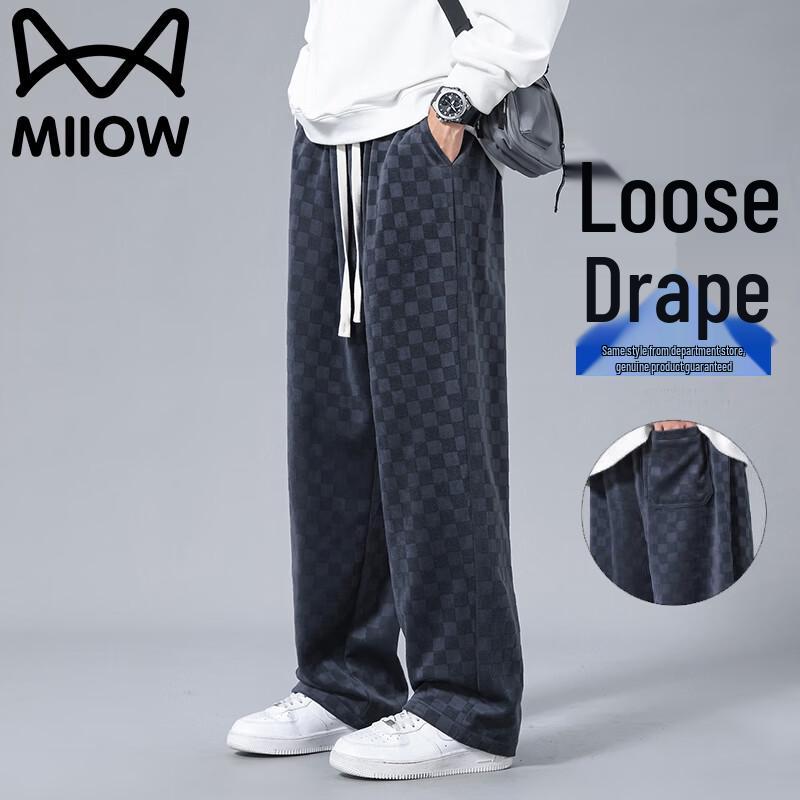 Mao Ren Herren Herbst/Winter Karierte Freizeit Hose