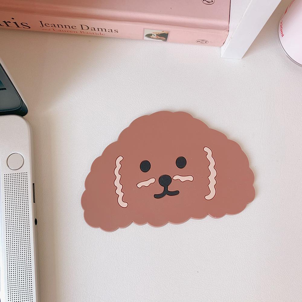 

1 шт. Милая мультяшная силиконовая подставка под стакан, противоскользящая и термостойкая, коврик для чашки в виде кролика, подставка для чашки с медведем, кухонная посуда, украшение для стола