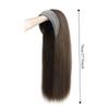 Hair Hoop Half Headband Wig Korean Style Long Straight Hair Gray Wide Knit Headband Wig  Daily Wear