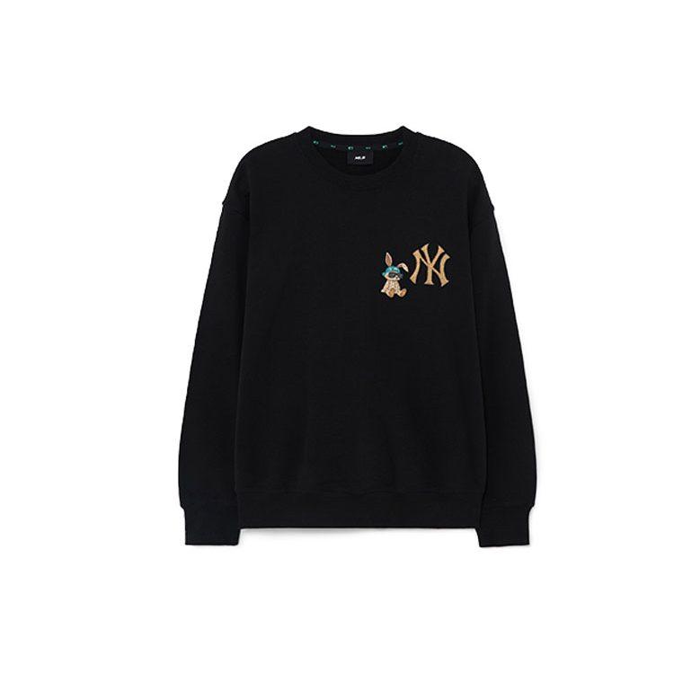 MLB Sweatshirts Unisex Black Crew Neck Moderate Regular 3AMTQ0131-50BKS