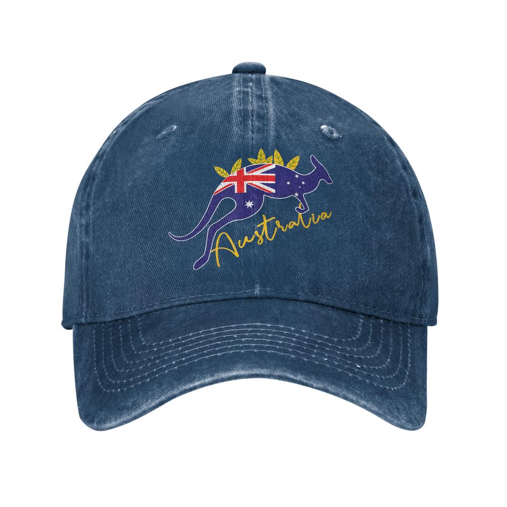 Australia Kangaroo Southern Cross Unstructured Baseball Caps Soft Gift Distressed Washed Aussie Flag Sun Cap Adjustable Hats