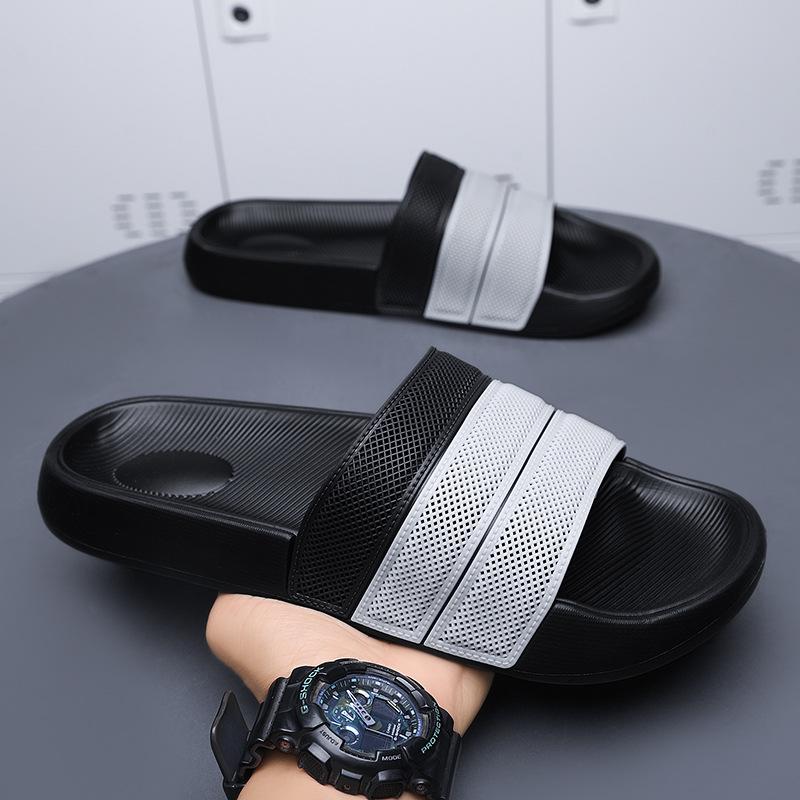 

Three Stripes Men s Lightweight Non-Slip Beach Sandals 44/45