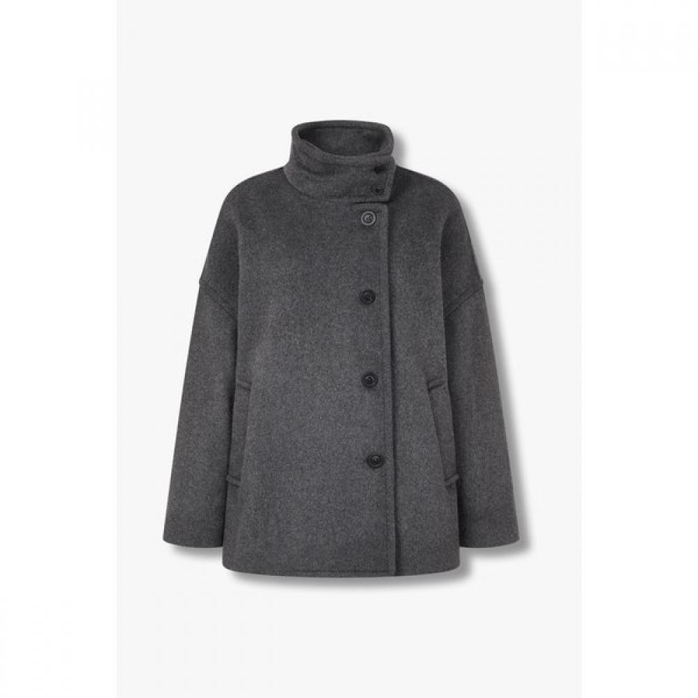 Studio Tomboy Women S High Neck Wool Blend Half Coat 9176413992