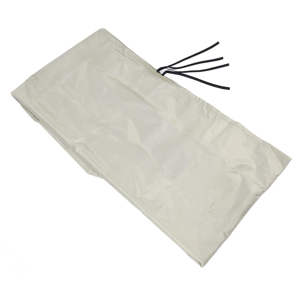 Outdoor Telescopic Canopy Dust Cover 210D Oxford Cloth Waterproof Sunscreen Awning Protective Cover Beige