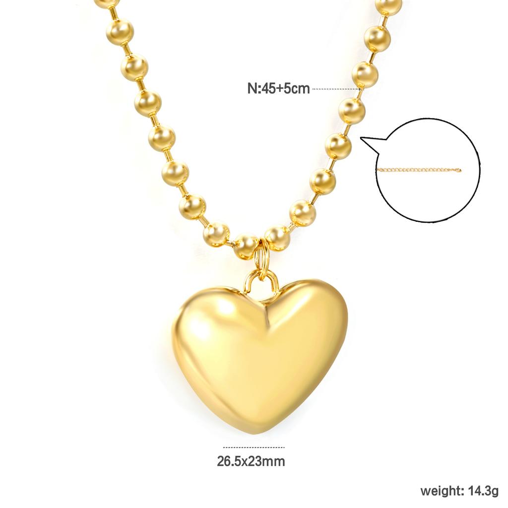 Einfache und Elegante Gold Herz Anhänger Halskette Minimalistische Schlüsselbein Kette Trendiger Ins Schmuck