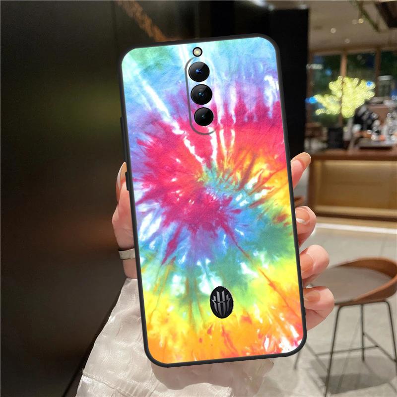 Trippy Tie Dye Hippie Art Case For ZTE Nubia Red Magic 11 10 8 8S 9 9S 10S Pro Plus 6 7 6S 7S For RedMagic 10 Air Cover