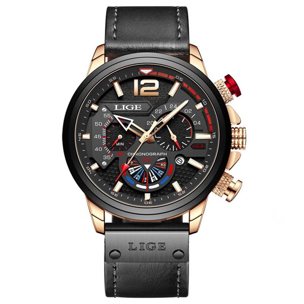 Men's Waterproof Luminous Running Alarm Clock Watch