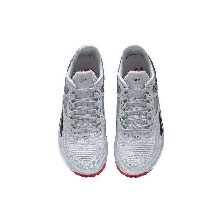 Reebok Nano X2 White Pure Grey Men Sneakers Footwear-White Pure-Grey-2 Vector-Red GX8757