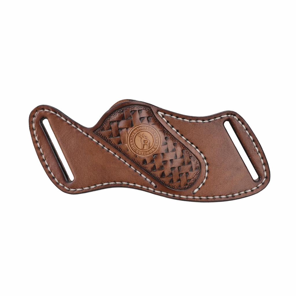 TOURBON Knife Case Leather Petty Knife Sheath Folding Knife Cover Leather Case Knife Case Holster Left Hand Right Hand Belt-worn Electrician's