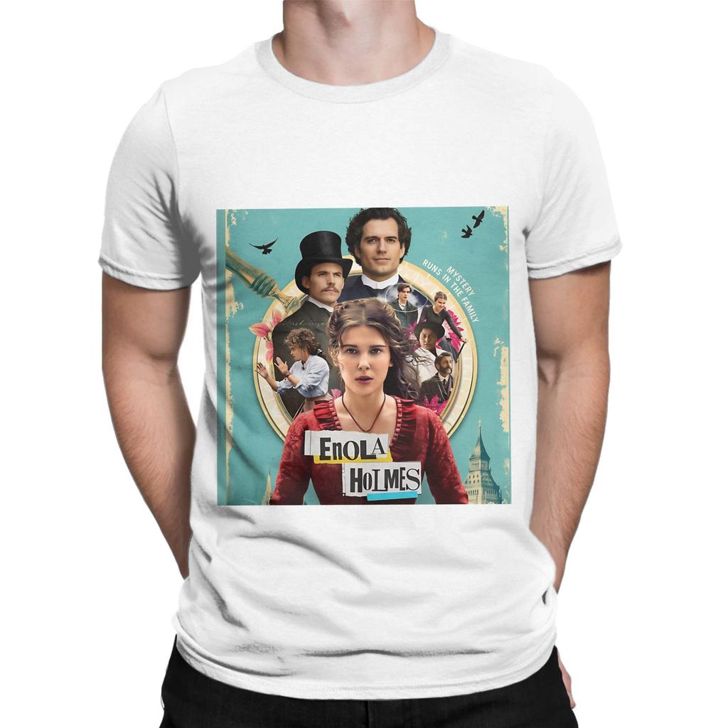 Die Enola Holmes Mysteries Offizielles Lustiges 100% Baumwolle T-Shirt Die Enola Holmes Mysteries Oberteile T-Shirts Für Unisex