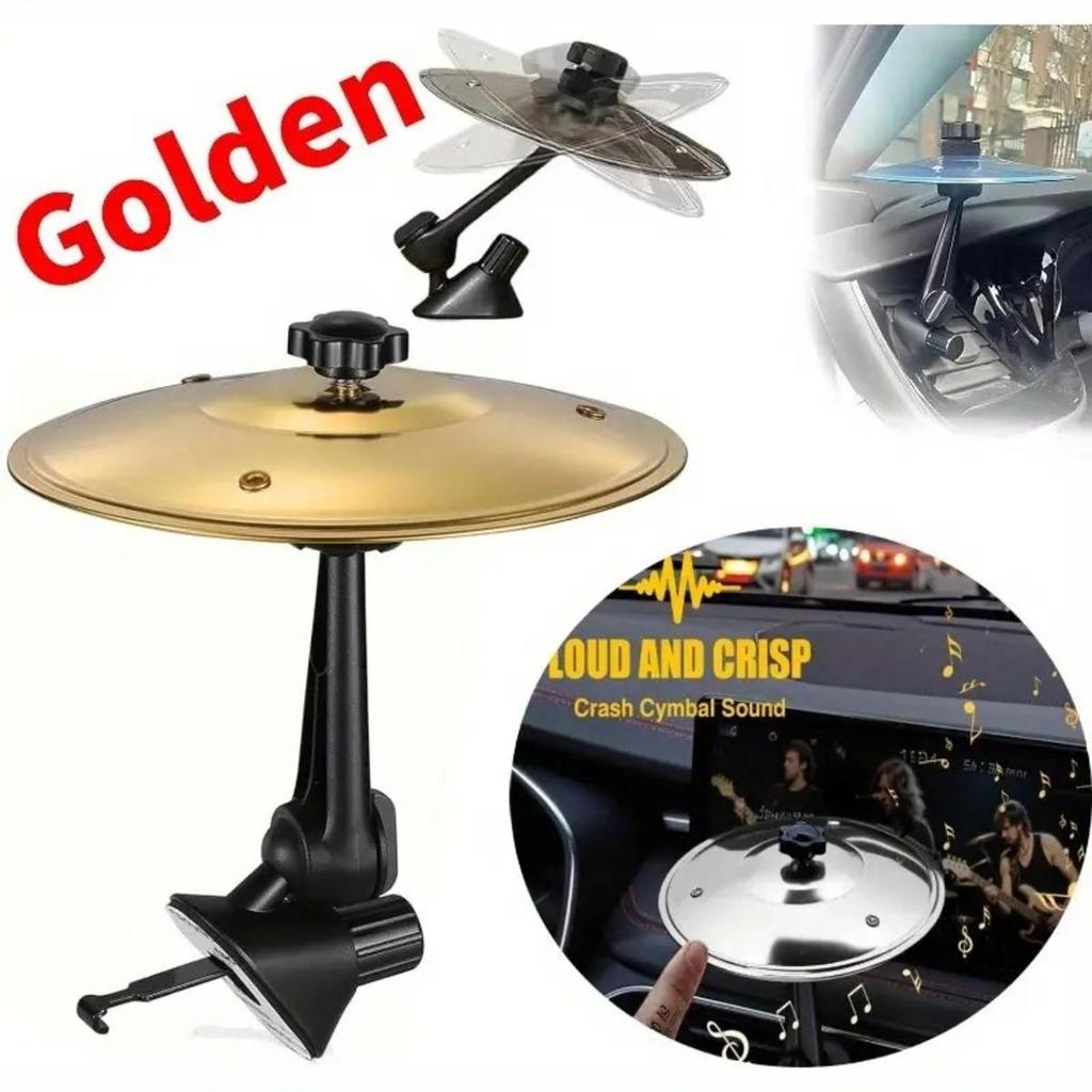Portable Car Handheld Cymbals Car Air Conditioning Exhaust Port Decoration  Drum Cymbal Design Tapping Rhythm