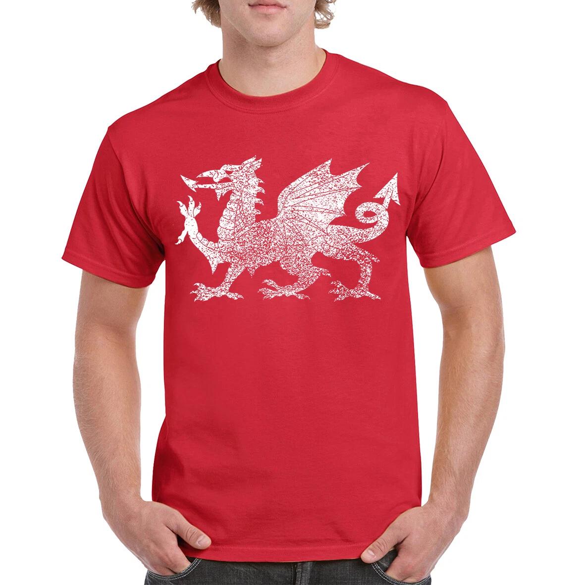 Welsh Dragon T-shirt Wales Home Nations T-shirts Birthday Gift WAL L