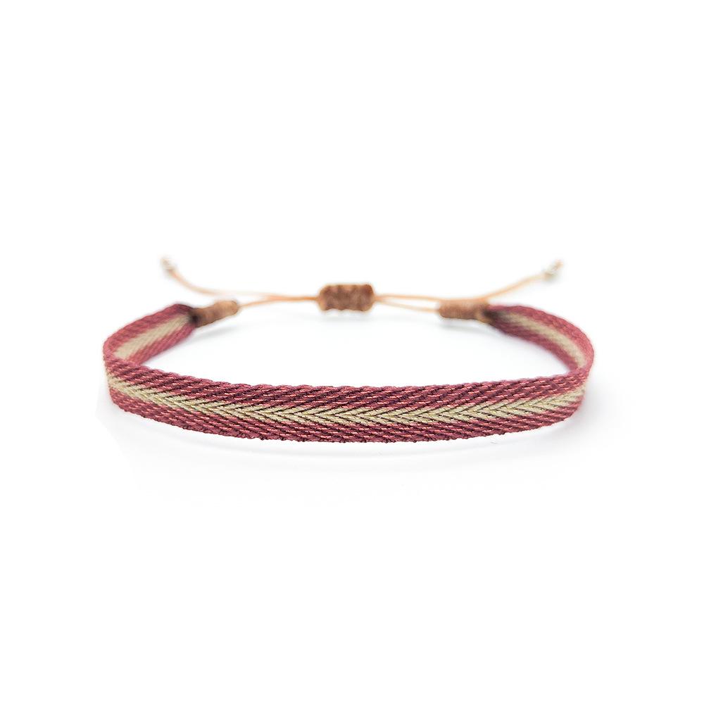 Colombian Ethnic Handmade Woven Pattern Bracelet - Retro Style for Girls