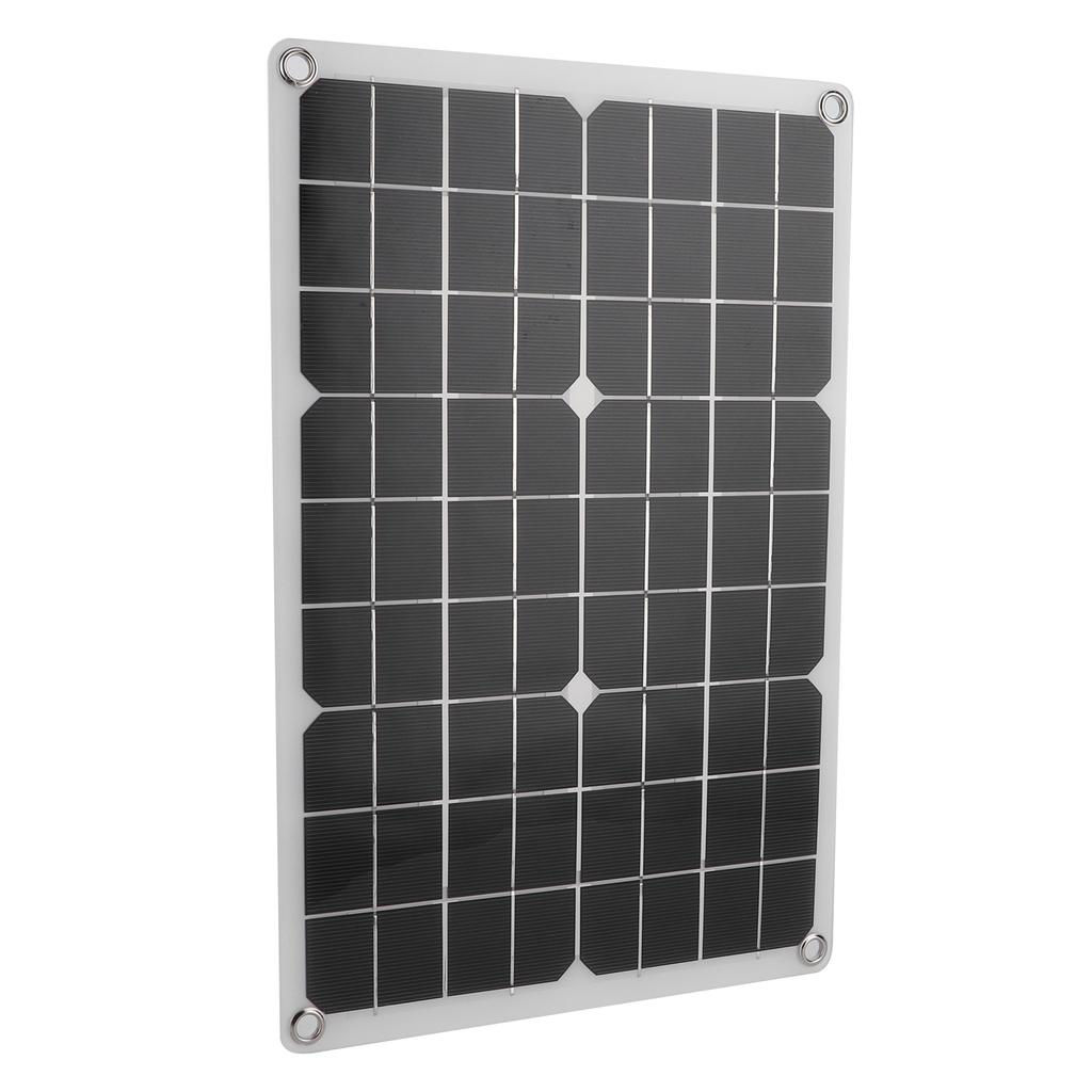 50W Folding Solar Panel Monocrystalline Cell Dual USB Charger for Car RV Yacht Outdoor Charging
