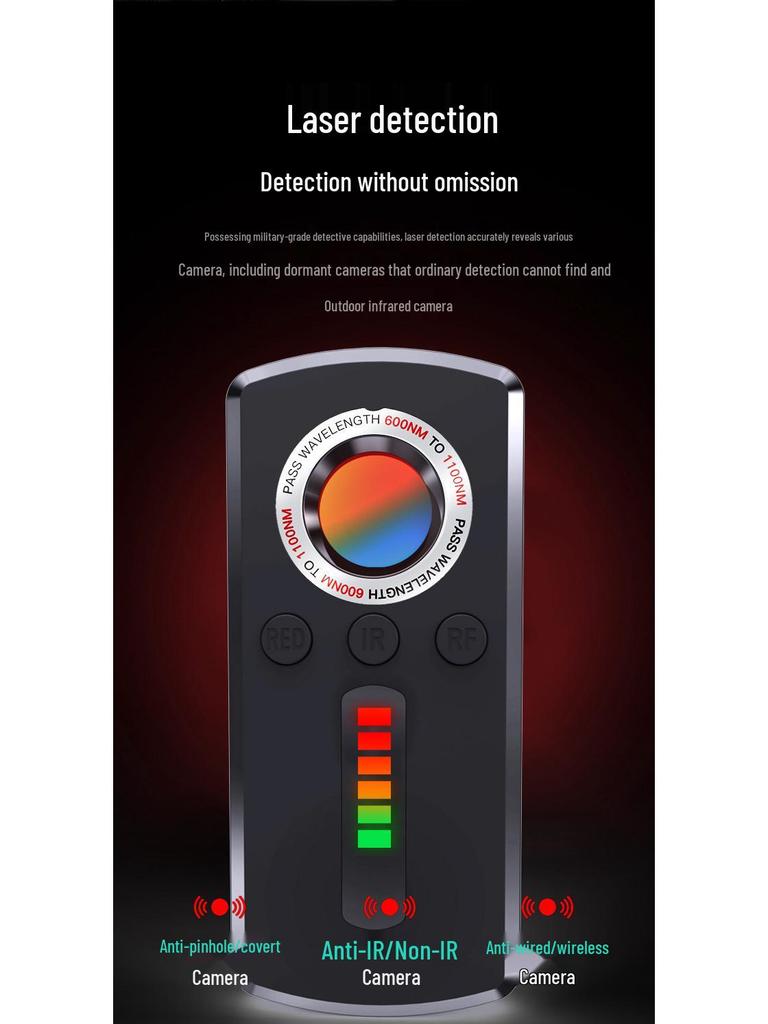 Smart Multi-Frequency Wireless Detector: Anti-Tracking, Anti-Eavesdropping, Anti-GPS Location