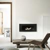 Wall Mounted Bioethanol Fireplace DELTA Black TÜV 