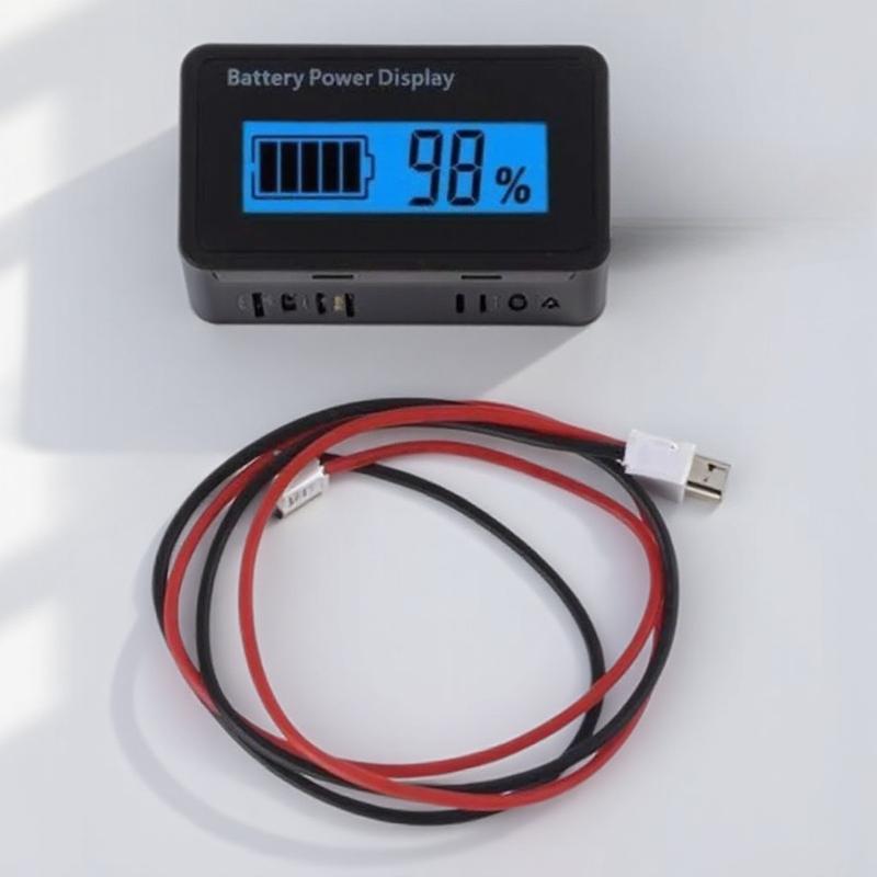Universal LCD Battery Capacity Monitor 12V 24V 48V Digital Voltmeter for Car Motorcycle Lithium Lead-acid Battery