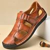 Men's Sports Sandals - Closed Toe Outdoor Fisherman Shoes, Breathable Summer Beach Loafers Non-Slip