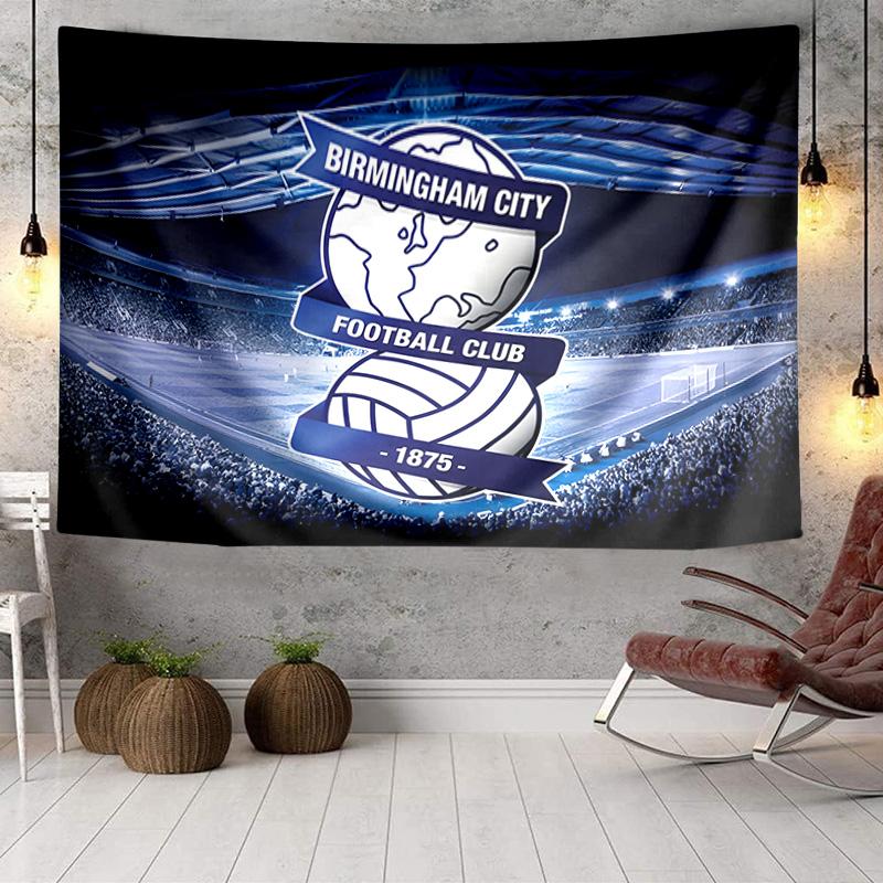 1PC Birmingham City Football Club Tapestry Hanging for Bedroom,Livingroom, Playroom,Decor Art Room Wall Tapestry Holiday and Birthday Gifts