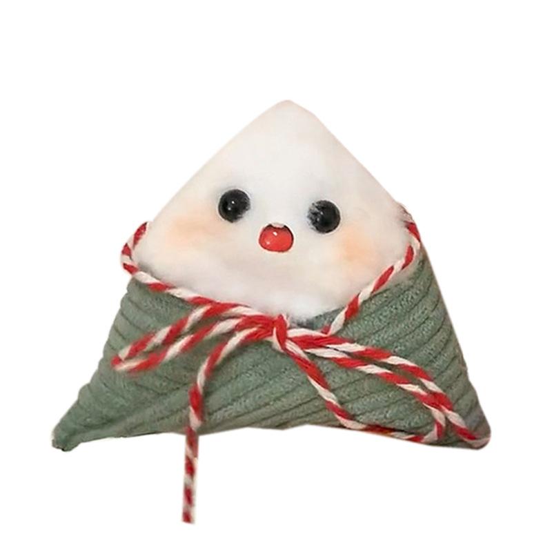 Handmade DIY Rice Dumpling Plush Doll Homemade Material Package Small Pendant Dragon Boat Festival Gift Squeaking Little Doll