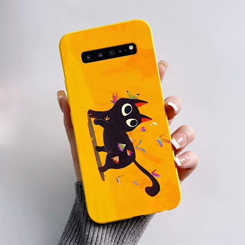 For Samsung S10 5G Case Cute Cartoon Soft Silicone Matte Slim Protective Phone Cover For Samsung Galaxy S10 5G G977N Case Coque