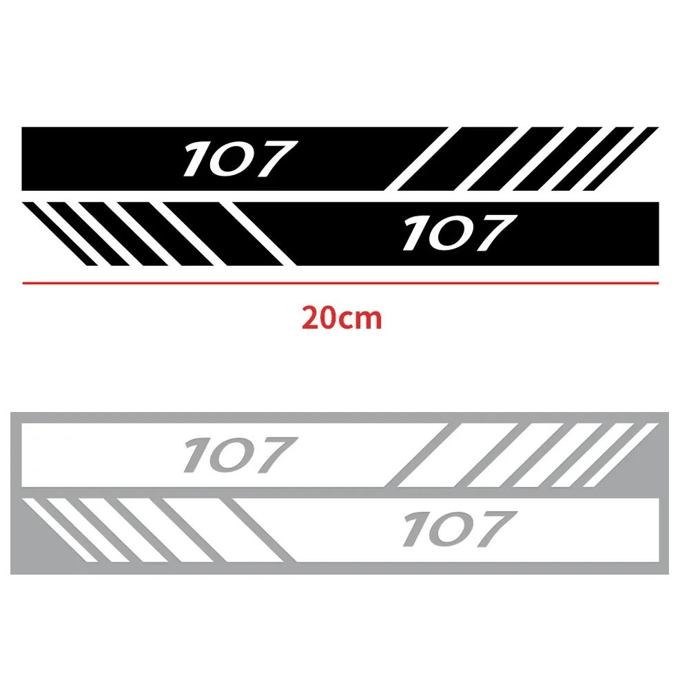 

Car Sticker 2025 Hot 2Pcs Car Badge Rearview Mirror Decoration Sticker Vehicle Body Refit Decal For Peugeot 207 3008 206 208 308 black