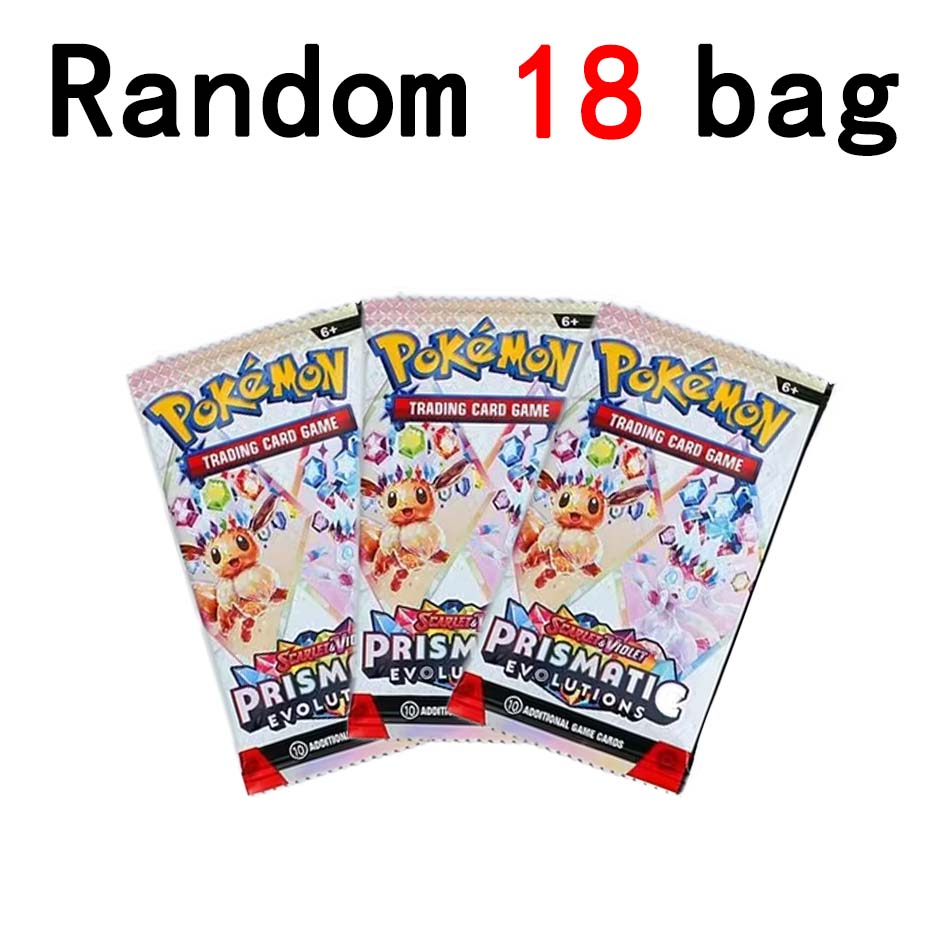 

NEW Prismatic Evolutions 36bag Pokemon Card English Booster Battle Transaction Card Transaction Gift Present card