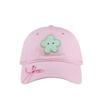 Summer fashion trend love embroidery female bow soft girl baseball cap show face small mint green hat