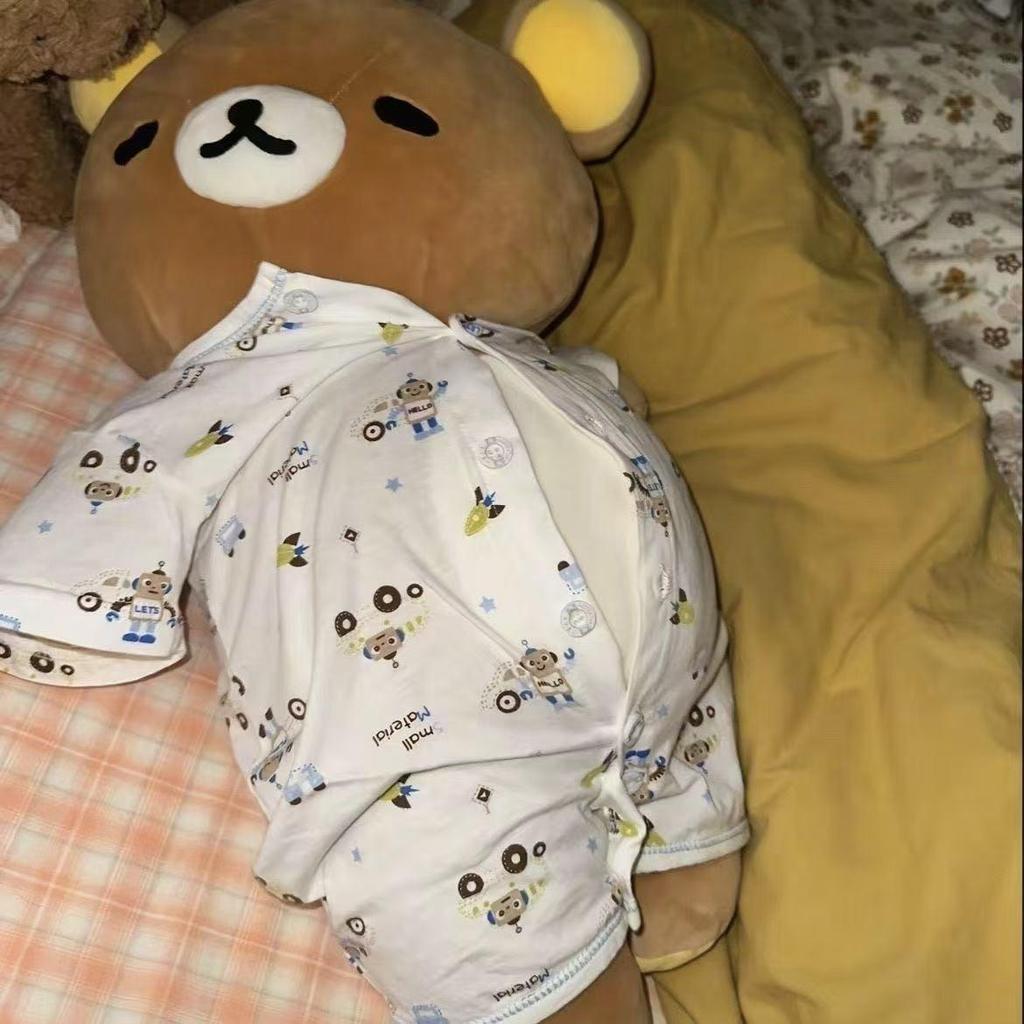 Cute Tilted Head Beer Belly Rilakkuma Plush Toy, Soft Stuffed Animal Pillow for Sleeping