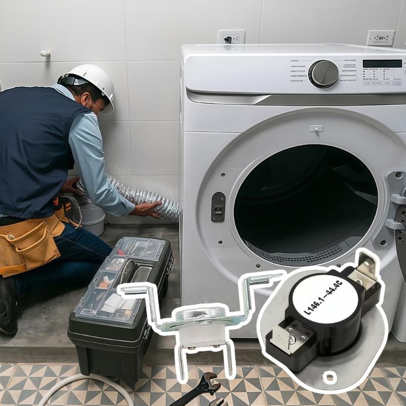 Universelles Wäschetrockner Thermosicherungs-Kit Mit Hochtemperaturschaltern 279973 Elektrischer Trockner Ersatzsicherung Trocknerteile Einfach zu Bedienen