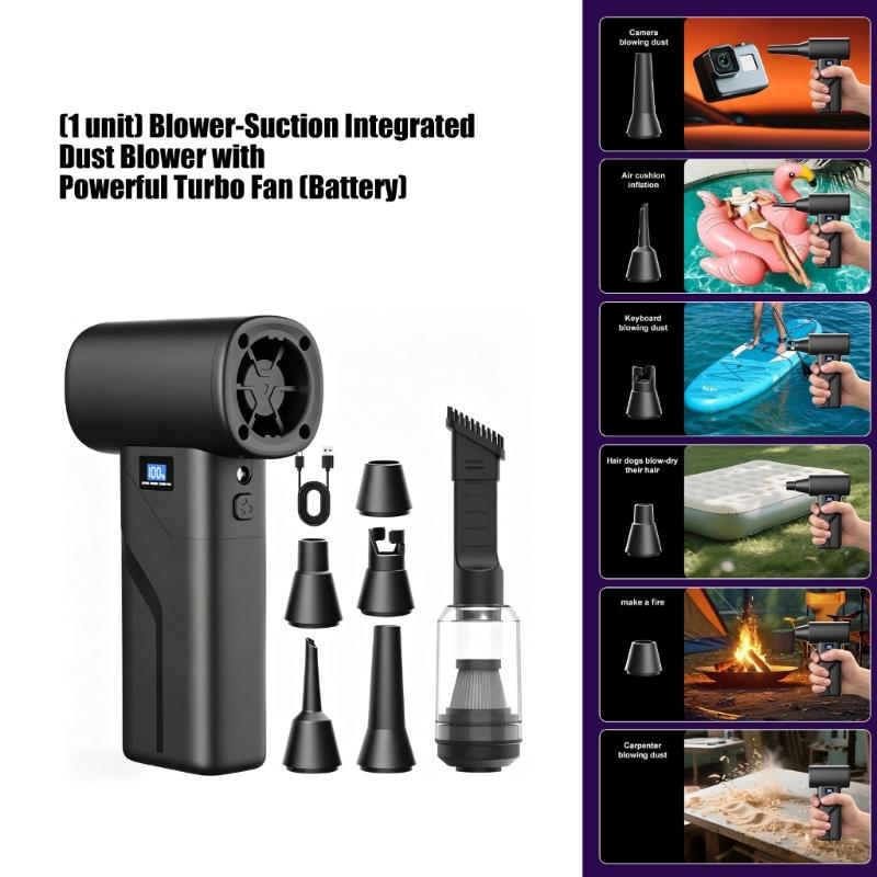 Cordless Fan Light Weight Dust Blower Handheld Engine Fan Air Duster 110000RPM for Women Men Computer Cleaning Outdoor