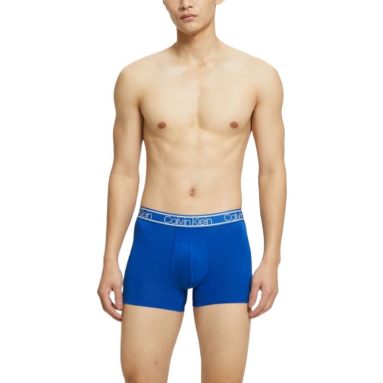 Calvin Klein Solid Color Casual Waist Logo Letter Print Boxer Briefs 3 Pack Men Underwear NP2261O-0I4