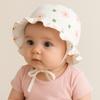 Soft Cotton Newborn Sun Hat Flower Cherry Print Infant Beanie Cap Cute Baby Fetal Cap  For Kids