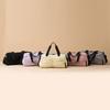New Sports Yoga Portable Fitness Bag Large Capacity Pleated Luggage Bag Laser Color Travel Bag