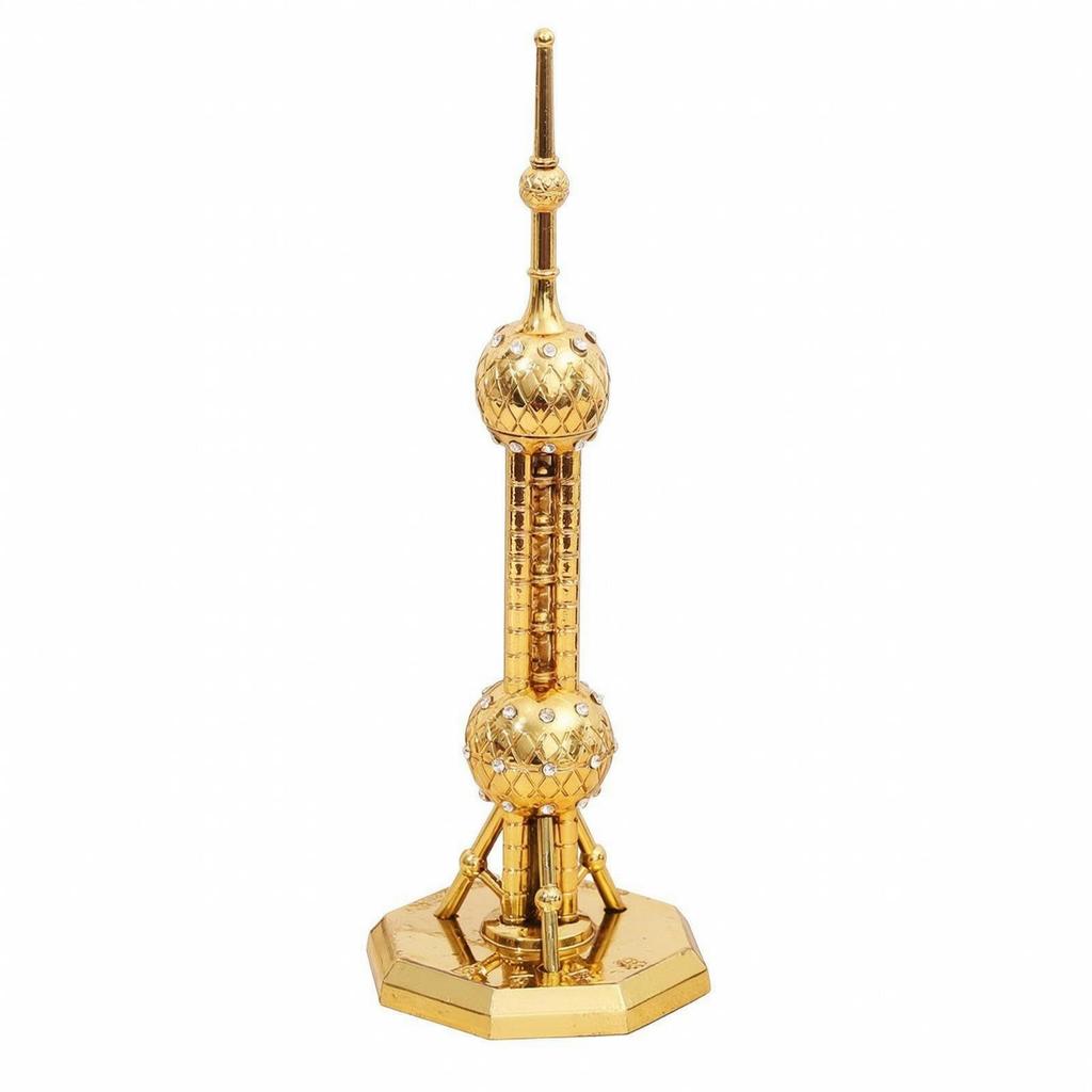 Oriental Pearl Spire Model Compact Shanghai Building Freestanding for Desk