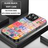 Latest Retro Stamp Creative Designs Phone Case For Iphone 17 16 15 14 13 11 12 Pro Max Mini Plus Magnetic Glass Phone Cover