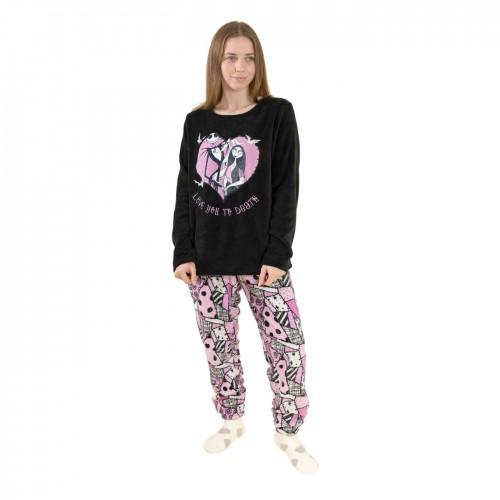 The Nightmare Before Christmas Womens/Ladies Logo Long-Sleeved Long Pyjama Set