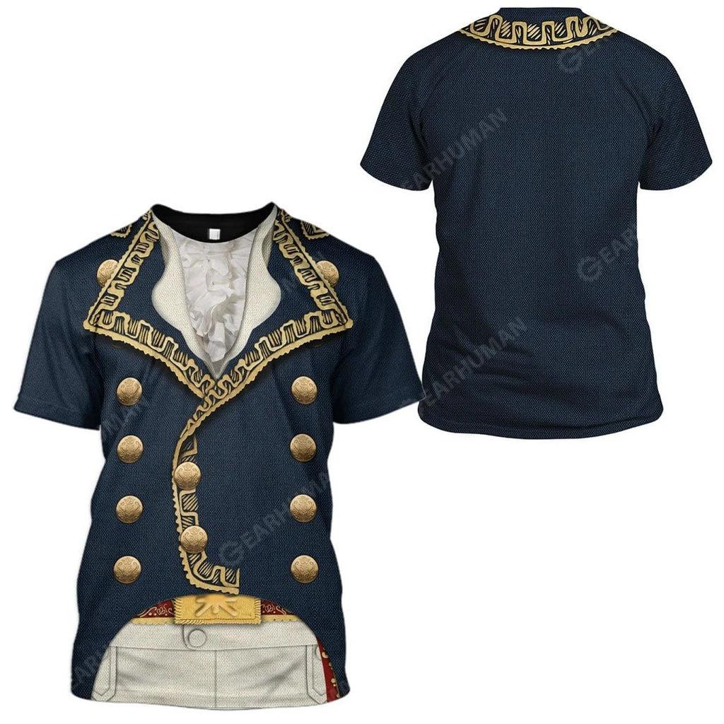 Male Historical Figure's 3D Personalized Printed Clothing Short Sleeved 3D T-shirt