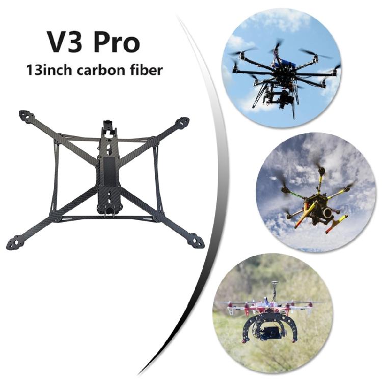 Advanced 13Inch Carbon Fiber Frame for MARK4 V3Pro Drones Rack for Aerial Exploration and Commercial Application