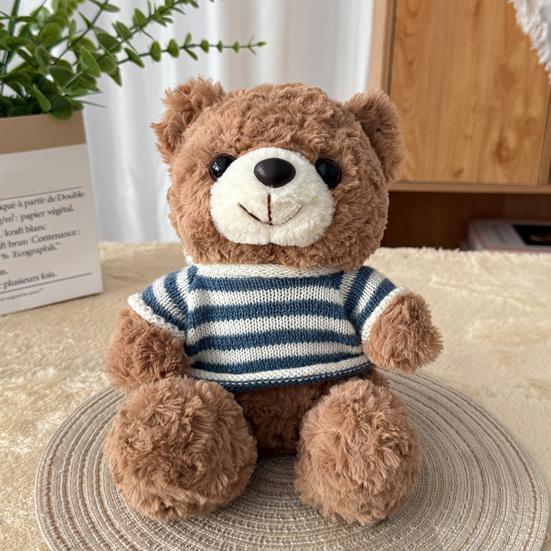 Teddy Bear Plush Toy with Hoodie Soft Stuffed Animal for Christmas Gift Cartoon Huggable Plush Doll for Kids